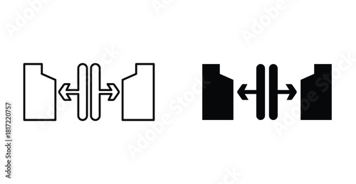 Gap icon graphic design. Vector icon illustrations