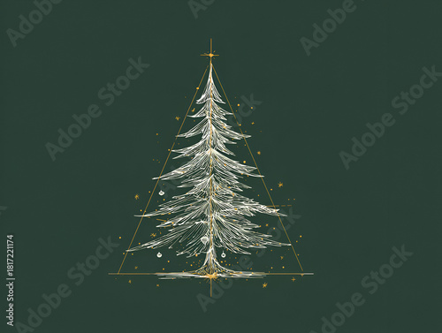 Elegant Christmas Tree Illustration