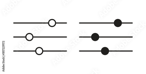 Filter Control icon in simple flat trend modern graphic design abstract logotype element