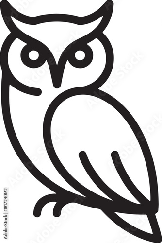 Owl One Line Drawing Continuous Contour Line Art of Bird Minimalist Design Vector Illustration Isolated On Transparent Background With Modern Artistic Style 200 Char