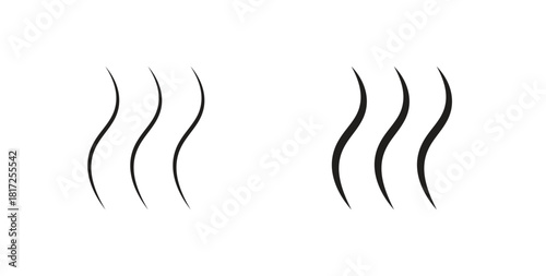 Heat icon simple vectors in black, suitable for projects