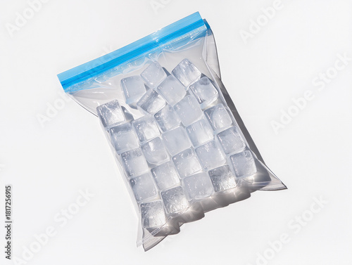 ice cubes in bag
