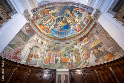 Frescoes in Cathedral of Santa Maria Assunta - Spoleto, Italy