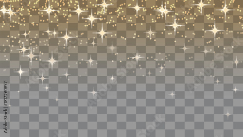 Sparkle Glitter Overlay on Transparent Background