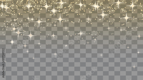Sparkle Glitter Overlay on Transparent Background