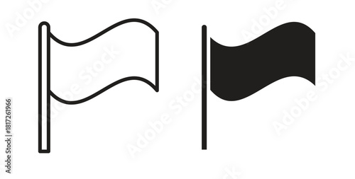 Flag icon. filled flat sign for mobile concept and web design