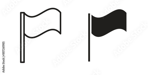 Flag icon. filled flat sign for mobile concept and web design