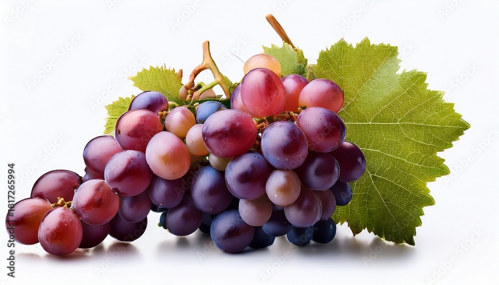 Fototapeta premium Grapes Cabernet Sauvignon Franc Variety On Transparent Background Quercetin Epicatechin Myricetin Catechin