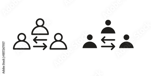Mediator icon. filled flat sign for mobile concept and web design