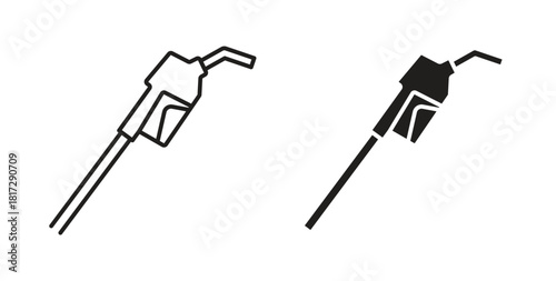 Fuel icon in doodle and stroke style.