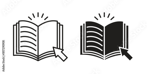 Guide icon in doodle and stroke style.