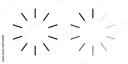 Loading icon in line design. Simple icon vector