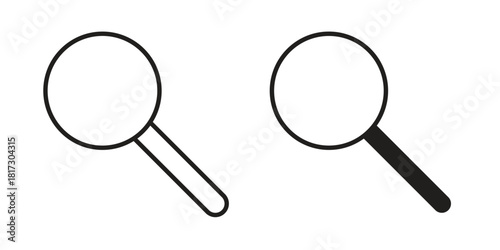 Loupe icon in line design. Simple icon vector