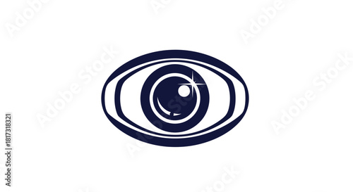 Abstract Eye Icon Perfect for Designs and Logos with Minimalist Modern Aesthetics
