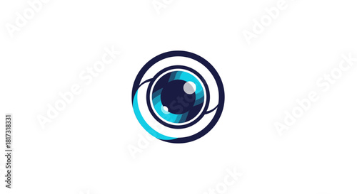 Abstract Eye Icon Reflecting Vision Perception And Modern Conceptual Design
