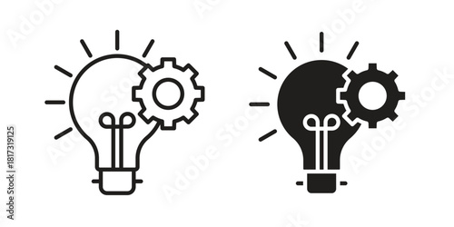 Implement icon on white background. Stock vector icon