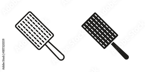 Microplane grater icon on white background. Stock vector icon