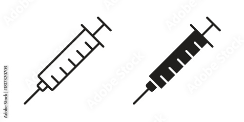 Needle icon on white background. Stock vector icon