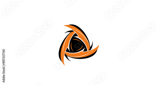 Abstract Geometric Emblem Illustrating Synergy, Evolution, and Dynamic Connection