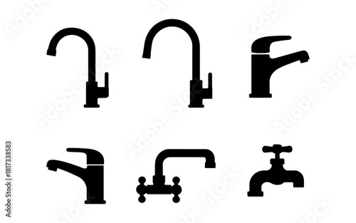 Silhouette collection of modern and vintage faucet designs