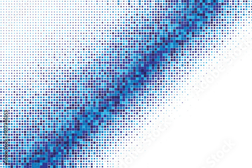 Blue Gradient Diagonal Halftone Vector for Technology Branding, Clean UI Design, Modern Presentation Templates, Futuristic Graphic Background