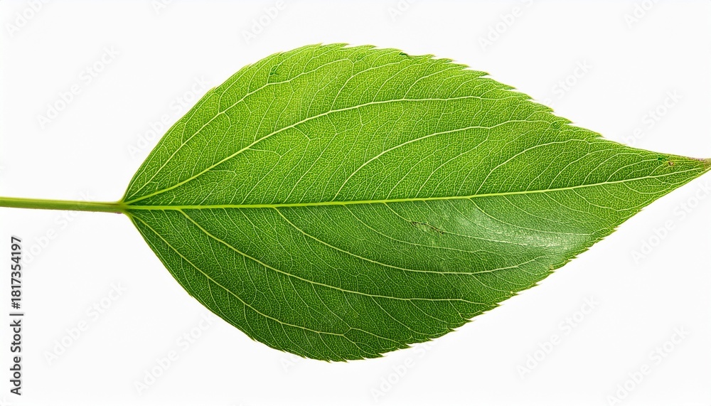 Fototapeta premium A Green Leaf With A Transparent Background