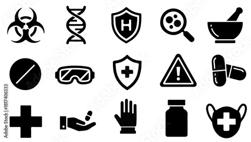 set of medical icons