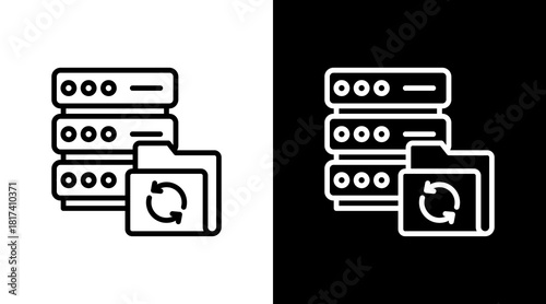 Backup And Restore With Icon Set Design