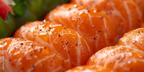 Salmon Sashimi with Black Pepper