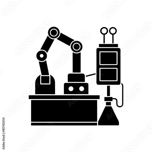 A detailed silhouette of a majestic stag with impressive antlers isolated on a transparent background showcasing its powerful form and natural elegance isolated on transparent background