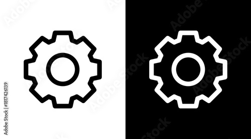 Settings With Icon Set Design