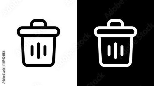 Delete With Icon Set Design