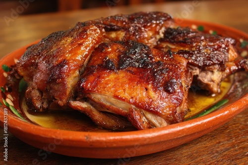 Savory Roasted Cuy: A Delicious Dinner Delight Served on a Plate for an Exquisite Cookout Experience