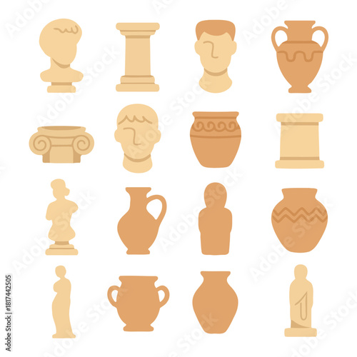 Ancient Collection: A curated collection of ancient artifacts, representing diverse eras and cultures, stands as a testament to historical elegance.