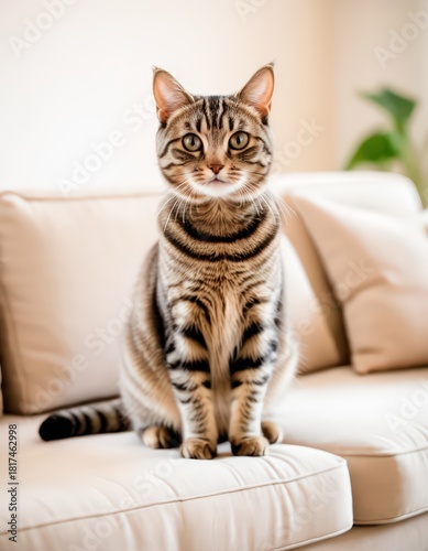 Wallpaper Mural Cat sitting Torontodigital.ca