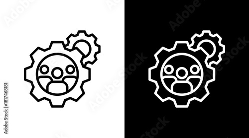 Management With Icon Set Design