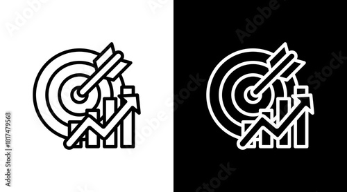 Objective With Icon Set Design