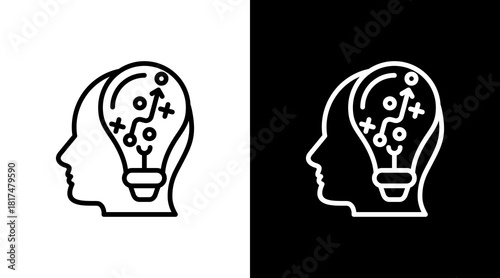 Strategic Planning With Icon Set Design