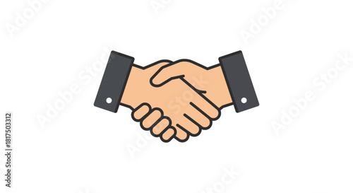 business handshake symbolizing partnership and agreement between two people representing professional collaboration perfect for corporate websites and brochures.
