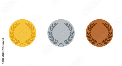 gold silver bronze medals awarding top athletic achievement a symbol of victors in competition designed for showcasing accomplishments and high rankings