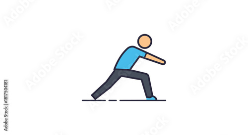 person doing lunges fitness training in modern gym promoting wellness programs and physical activity ideal for health blogs and training guides.