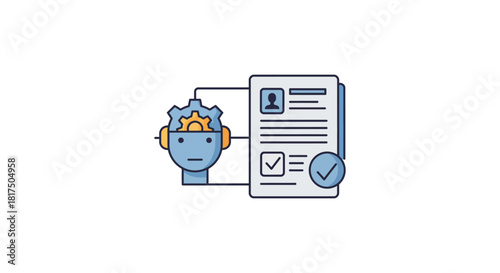 automated resume screening for hr an ai system reviewing cvs streamlining recruitment enhancing efficiency in human resources management