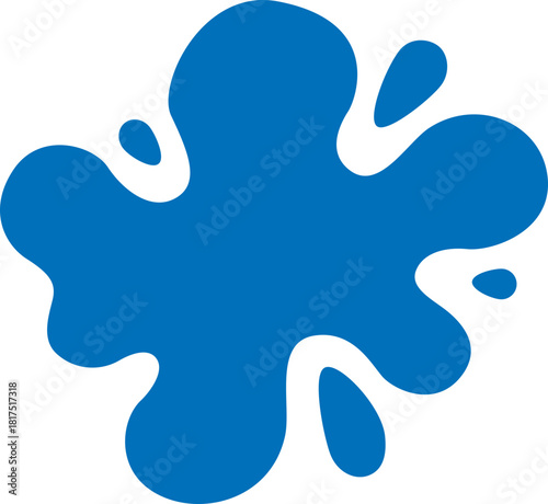 vector illustration of a blue water drop