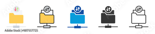 ftp icon set multi style various collection