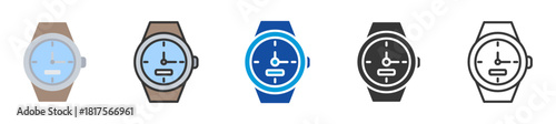 dive watch icon set multi style various collection