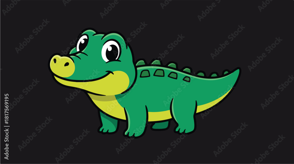 Obraz premium Cute_baby_alligator_202511230736