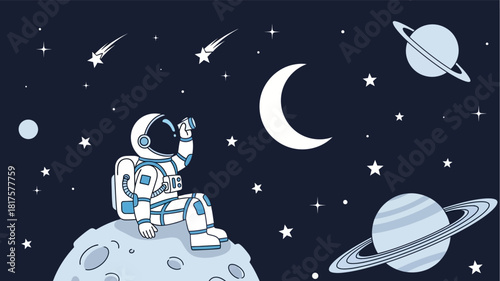 A whimsical Valentine's Day themed frame with hearts, a love letter envelope, a key, and a heart-shaped padlock.