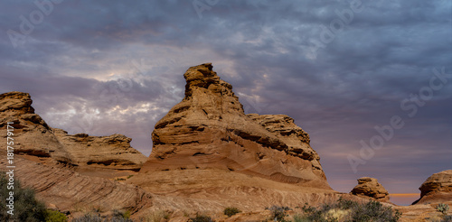 Εκτύπωση καμβά Beehive and New Wave trails in Glen Canyon National Recreation Area near Page, Arizona