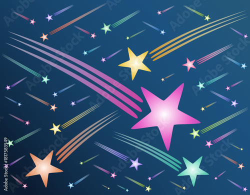 Neon Galaxy Pulse – Futuristic Shooting Stars