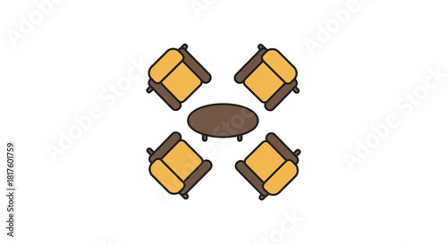 lounge seating arrangement for modern social spaces creating intimate conversation areas in lobbies offices and waiting rooms designed for comfort and style